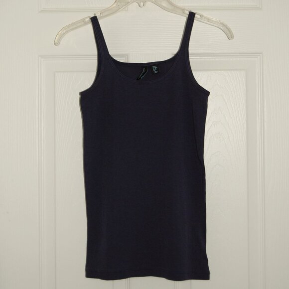Cynthia Rowley Dark Periwinkle (Purplish Navy) Tank Top, Women M, Pima Cotton - Picture 1 of 6